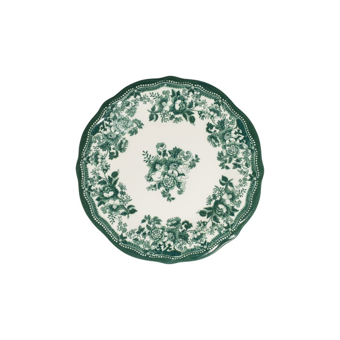 Hermia Velour Green Fulya Juego de Cena de 24 Piezas Blanco y Verde Hermia Velour Green Fulya Juego de Cena de 24 Piezas Blanco y Verde